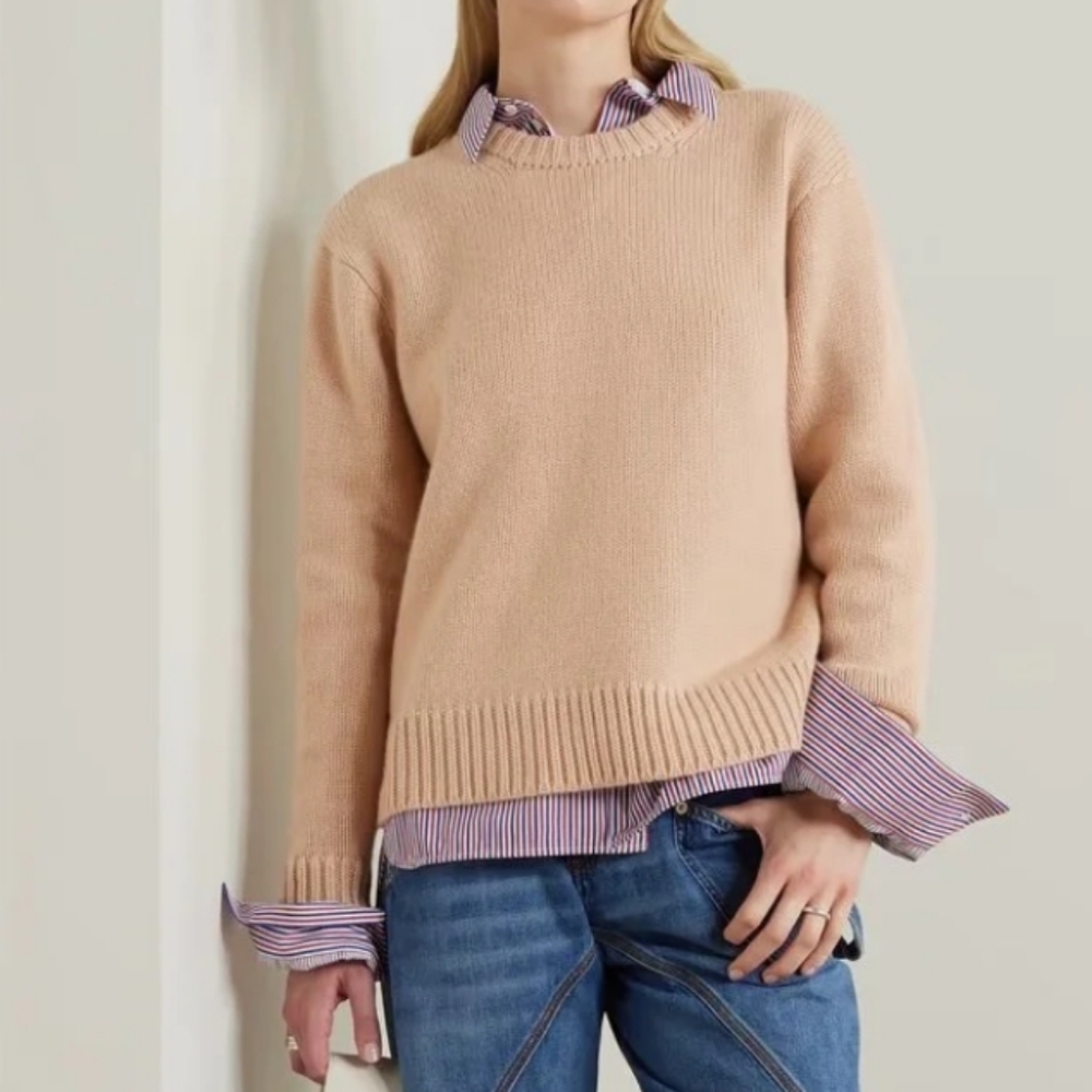 M🩷Reitmans Classic Baby Pink Cozy  Crew Neck Sweater